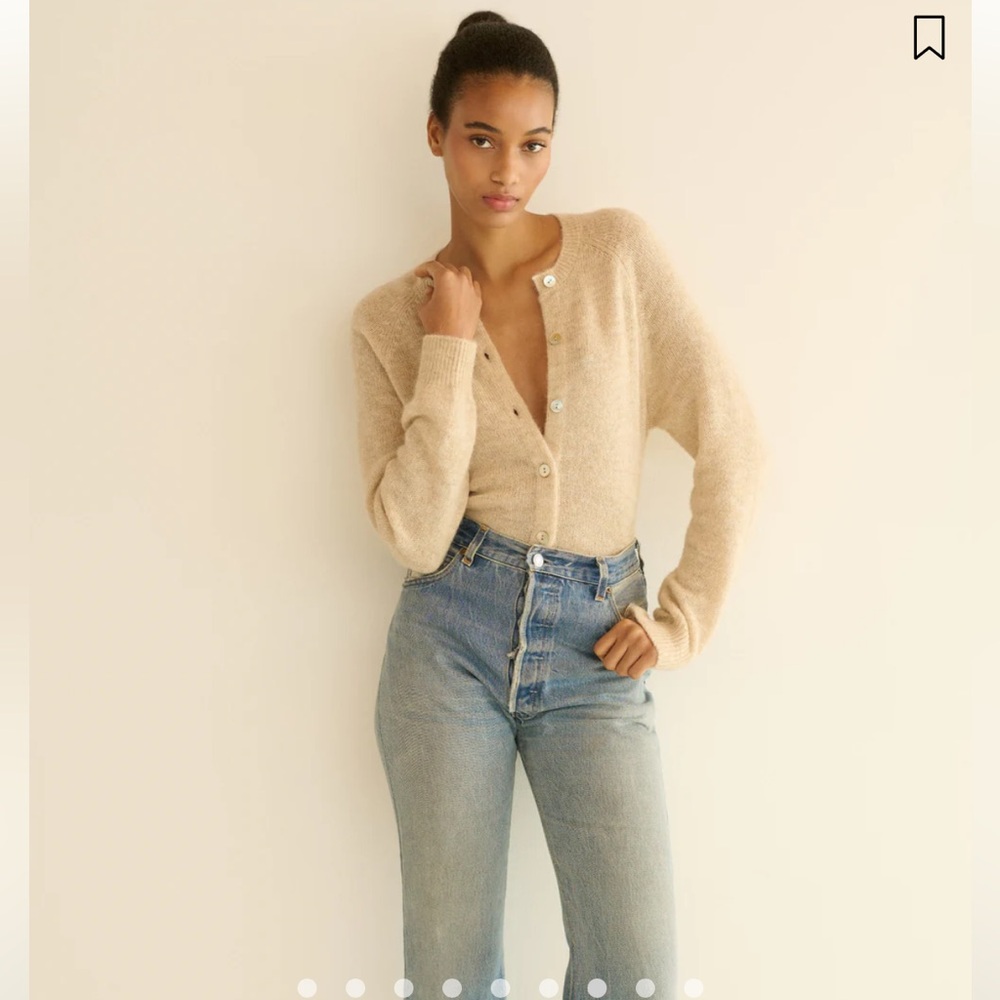 Doen Petra Cardigan in HAZELNUT CREME